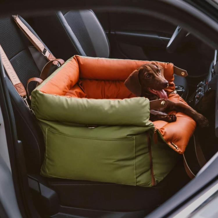 

Car Seat Removable Washable PU Waterproof Chew-resistant Pet Bed, Size: 50x45x40cm(Green)