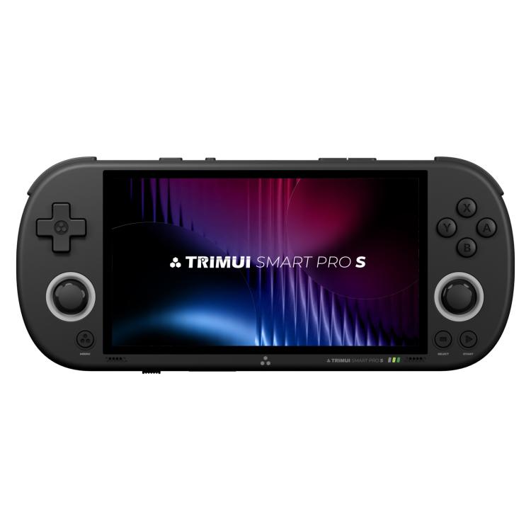 

Trimui Smart Pro S Handheld Game Console 4.96-Inch IPS Screen TMR Joystick Allwinner A523 Processor 64G(Black)