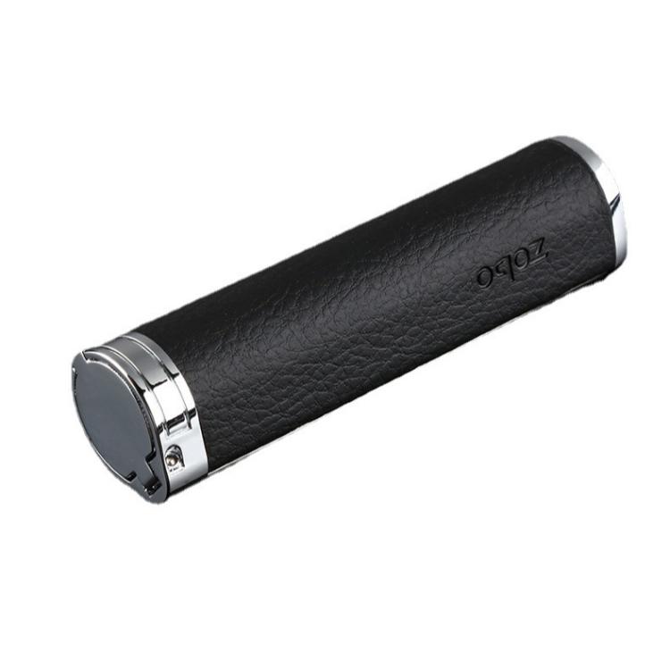 

ZOBO Storage Case for Cigarette Filters Metal & Leather Portable Travel Carrying Box for Reusable Smoke Filter Tips, Size: Small(Black)