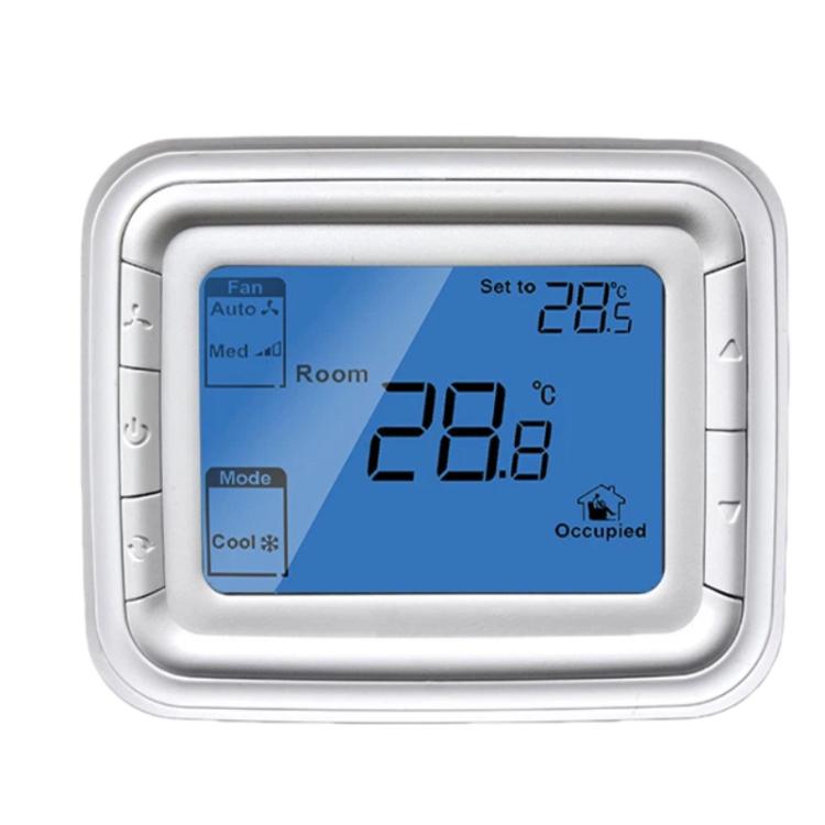T6861H2WB 220V Digital Thermostat with Large LCD Display for FCU Air Conditioner