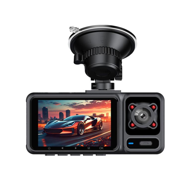 2-Inch WIFI Mobile Phone Playback 4K HD Night Vision Dashcam, Specification: Front+Interior