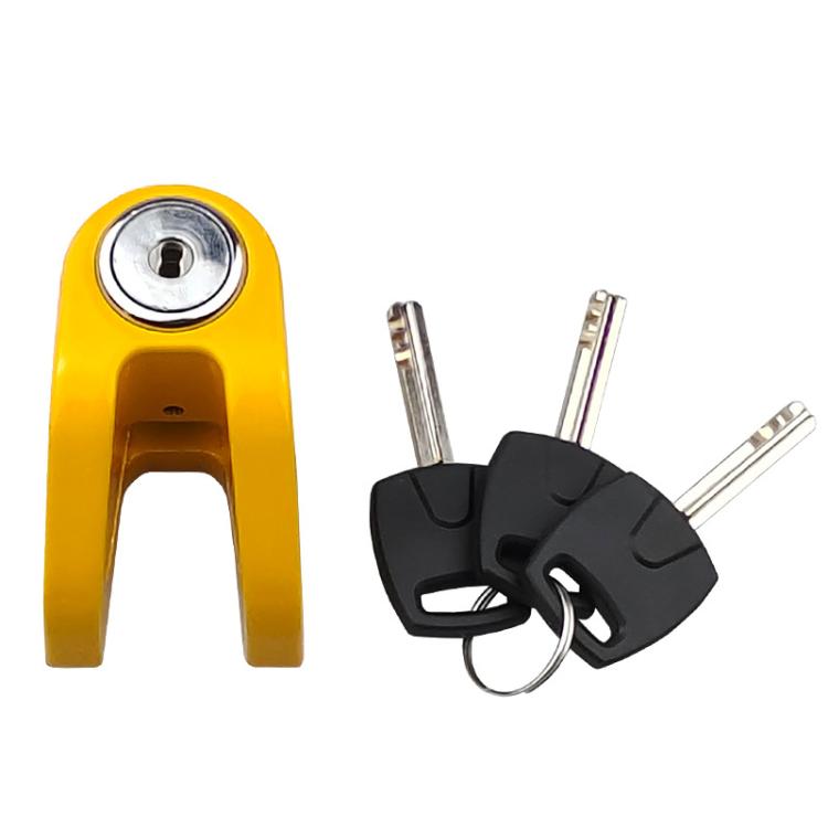 Universal Disc Brake Lock Anti-Theft Security Lock for Bicycles, E-Bikes, and Motorcycles with Disc Brakes(Orange)