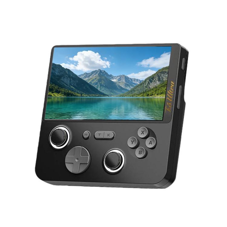GAMEMT E5 Ultra 5 Inch HD IPS Touchscreen Android Gaming Handheld, Spec: 6+128 No Game Card(Black)