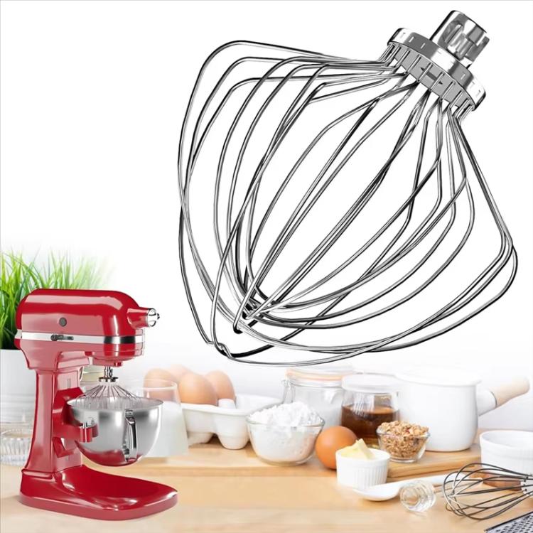 

11-Wire Stainless Steel Whisk Attachment for KitchenAid 7 Quart Bowl-Lift Stand Mixer(KN211WW)