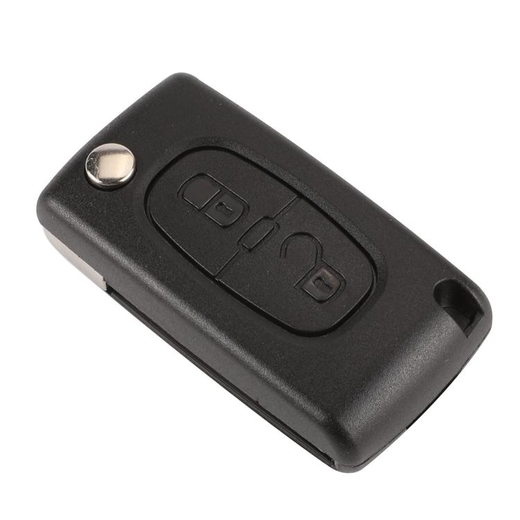 

For Peugeot 2 Button Car Remote Key Shell(No Groove With Key Holder VA2, CE0536)