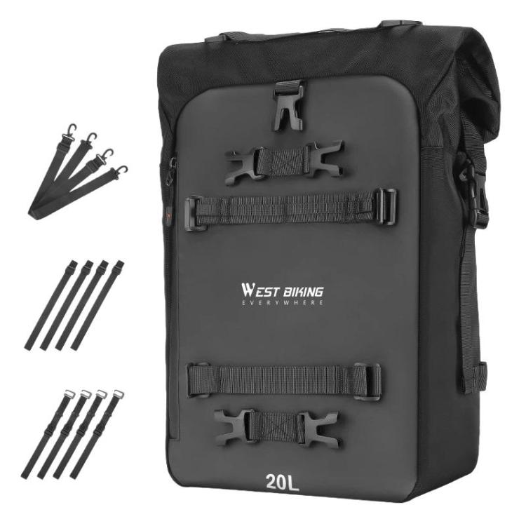 

WEST BIKING Motorcycle Large-Capacity Rear Seat Bag Riding Modular Hanging Bag, Spec: 20L