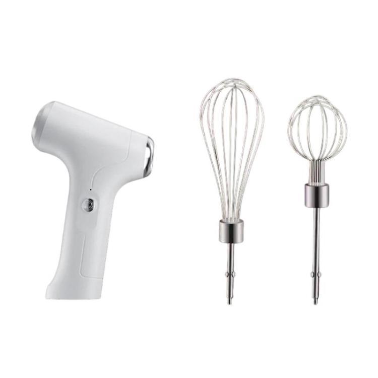 

Intelligent 3-Speed Adjustable Electric Egg Whisk Wireless Handheld Cream Mixer For Home(White)