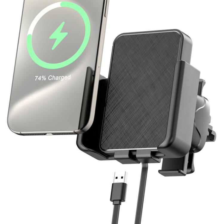 QI Standard Car Phone Holder Wireless Charger(USB Plug)