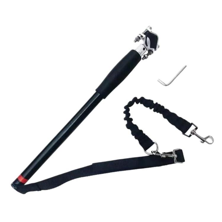 

360-Degree Rotation Anti-Pull Dog Leash For Cycling Elastic Buffer Bungee Dog Leash(Black)