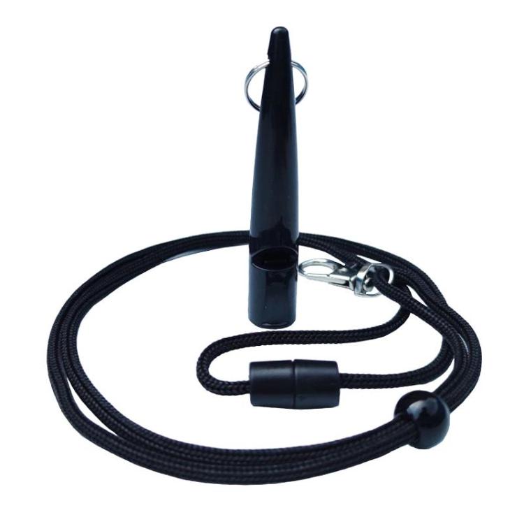 

Ultrasonic Dog Training Whistle With Lanyard Pet Obedience Training Tool(Black)