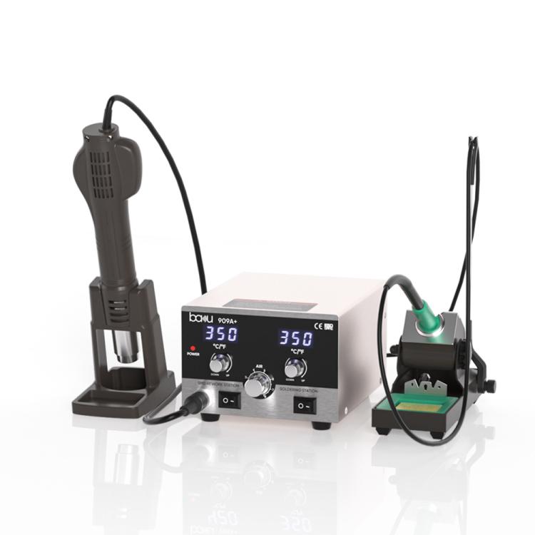 

BAKU BA-909A+ 800W Digital Hot Air Rework Station & Soldering Iron 2-in-1, with Temp Lock, Sleep Mode for Phone/PCB Repair(110V US Plug)