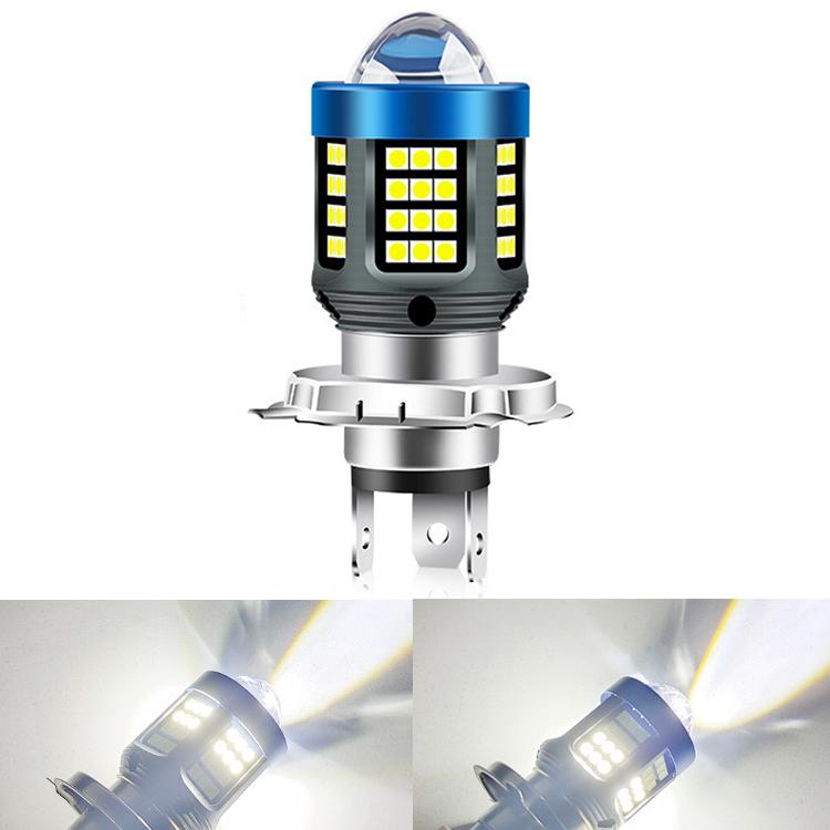Motorcycle LED High-brightness Lens Headlight, Specification: H4(白色)