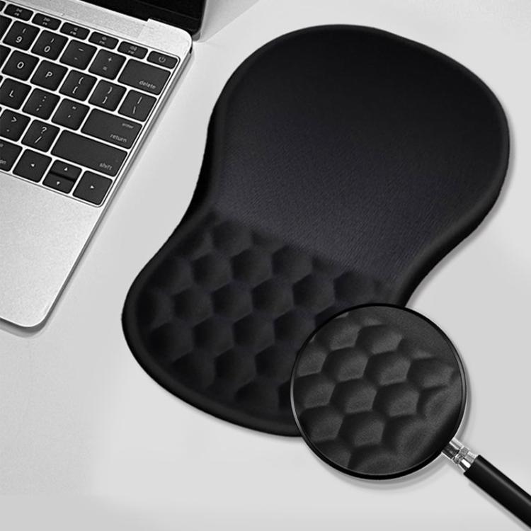 Ergonomic Silicone Mouse Pad with Wrist Rest for Gaming and Office Use(Black)