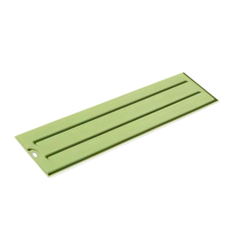 Narrow Non-slip Draining Kitchen Stovetop Spatula Storage Mat(Green)