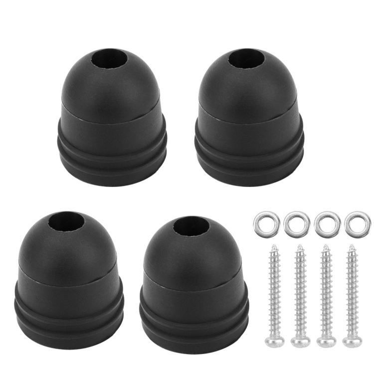 4pcs /Pack Rubber RV Door Bumper Anti-Collision Protection Pad With Mounting Screws