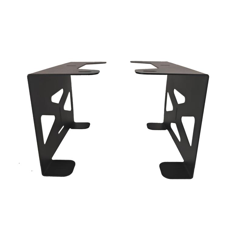 For PS5 Console 2pcs /Set Under Desk/Table Mount Metal Stand & Storage Holder(Black)
