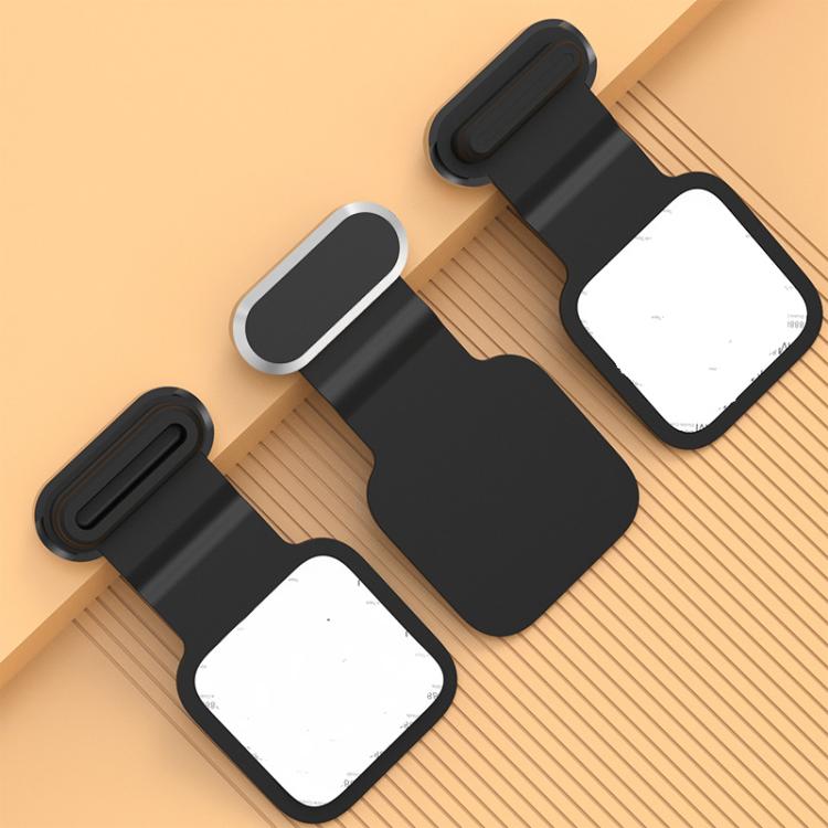 

3pcs /Pack USB-C/Type-C Mobile Phone Charging Port Metal Anti-Dust Plug Back-Adhesive Loss-Proof Cover(Black)