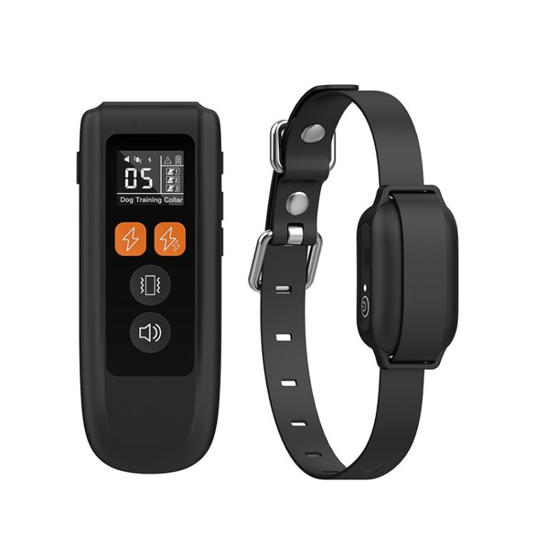 T740 Rechargeable Remote Dog Training Collar IP67 Waterproof Pet Trainer(Black)