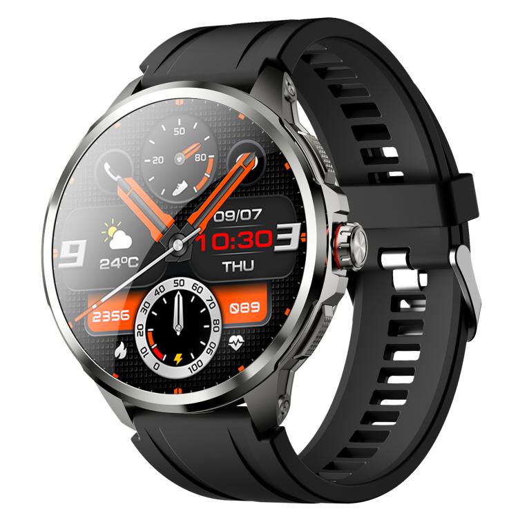 

5G SIM Card Global Roaming Dual-System Outdoor Photography Smartwatch(Black 3+32G)