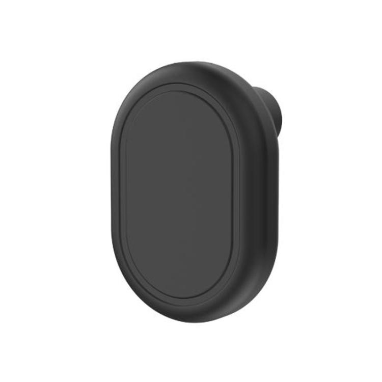 

For Xiaomi Tag Hidden Pin Case Waterproof Silicone Tracker Holder with Safety Brooch for Kids Clothing, Backpack(Black)