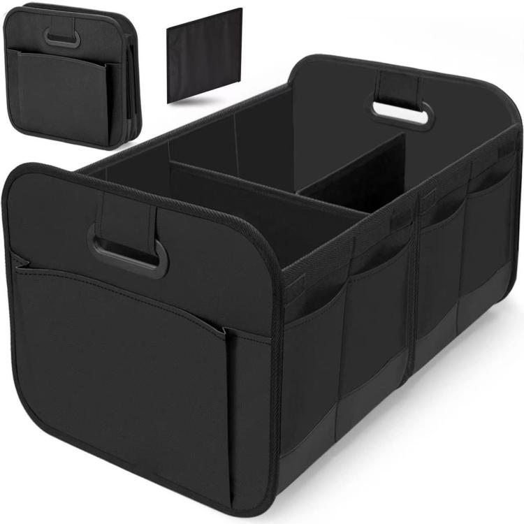 

Foldable Oxford Coth Storage Box With Handle For Car Trunk(Black)