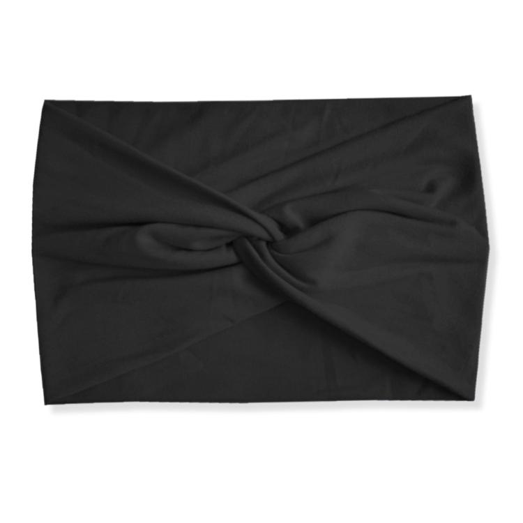 

Extra Wide Elastic Cross Headband For Women Yoga Running Sports Headband(Black)