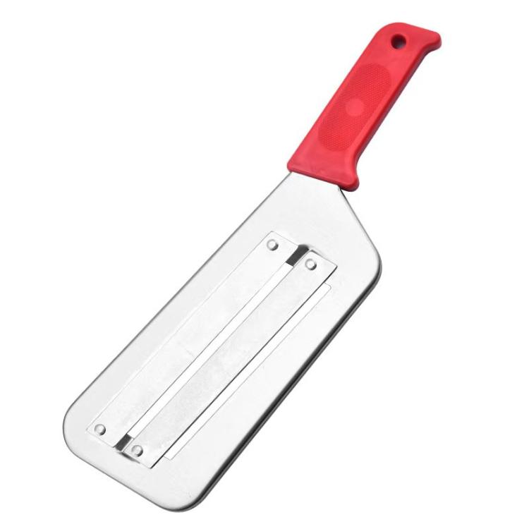 LsCook Stainless Steel Double Blade Vegetable Slicer Multi-Function Vegetable Knife(Red OPP Bagged)