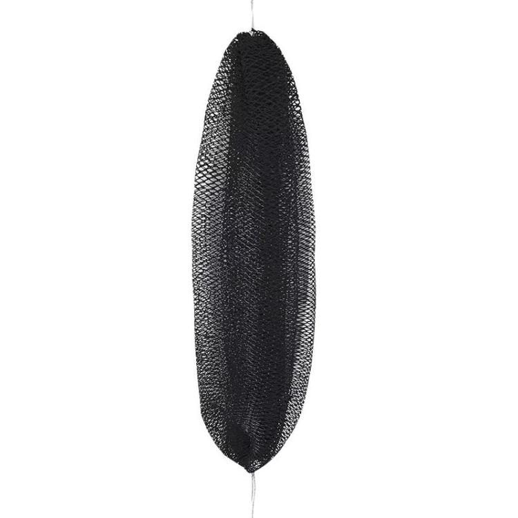 Drawstring Long Nylon Bath Towel High Elastic Exfoliating Sauna Towel(Black)
