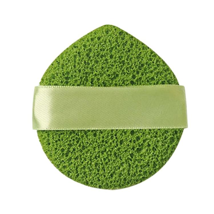 Drop-Shaped Cleansing Puff For Mud Mask Removal Face Wipe Cleaning Sponge Puff(Green)