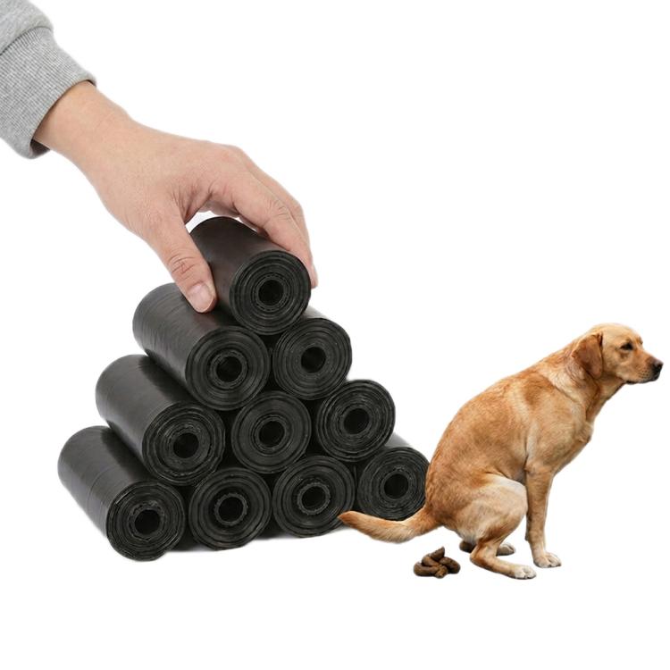 15bags /Roll Outdoor Portable Cleaning Pet Trash Bags, Size: 22x30cm(Black)