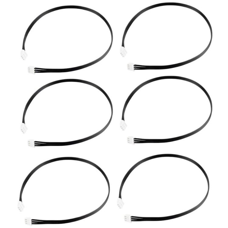 Waveshare 5264-3PIN Servo Cable Compatible With ST / SC / CF Series Servos, Spec: 6pcs 300mm
