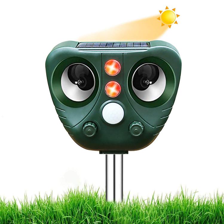 

Five-speed Frequency-modulated Ultrasonic Outdoor Waterproof Solar-powered Animal Repellent(703)