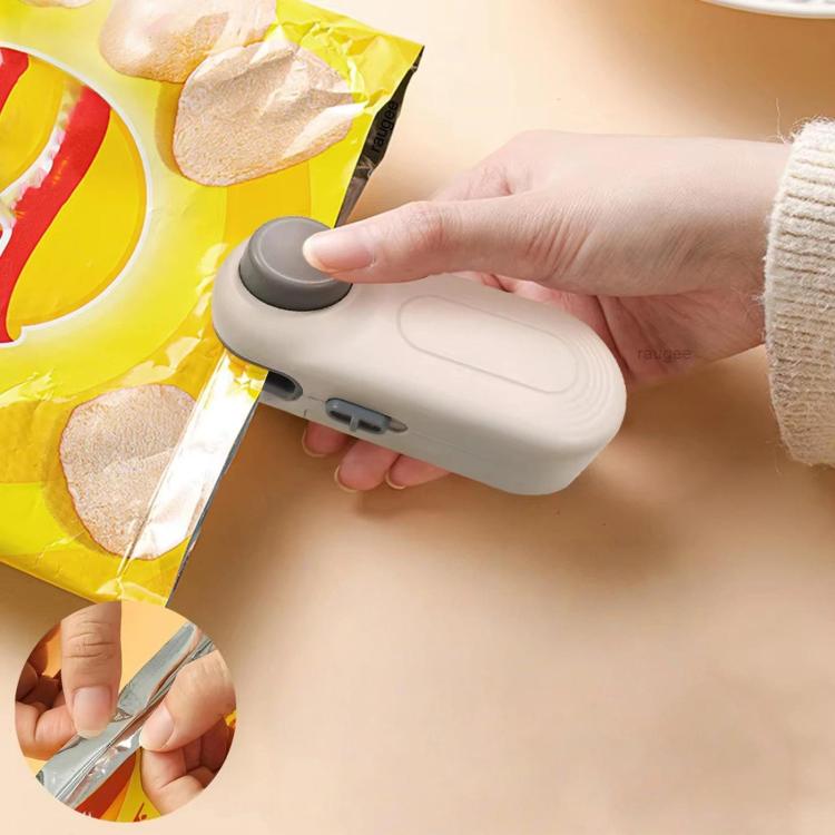 

LsCook Mini Portable Snack Bag Sealer Compact Household Hand-Press Heat Sealer(White)