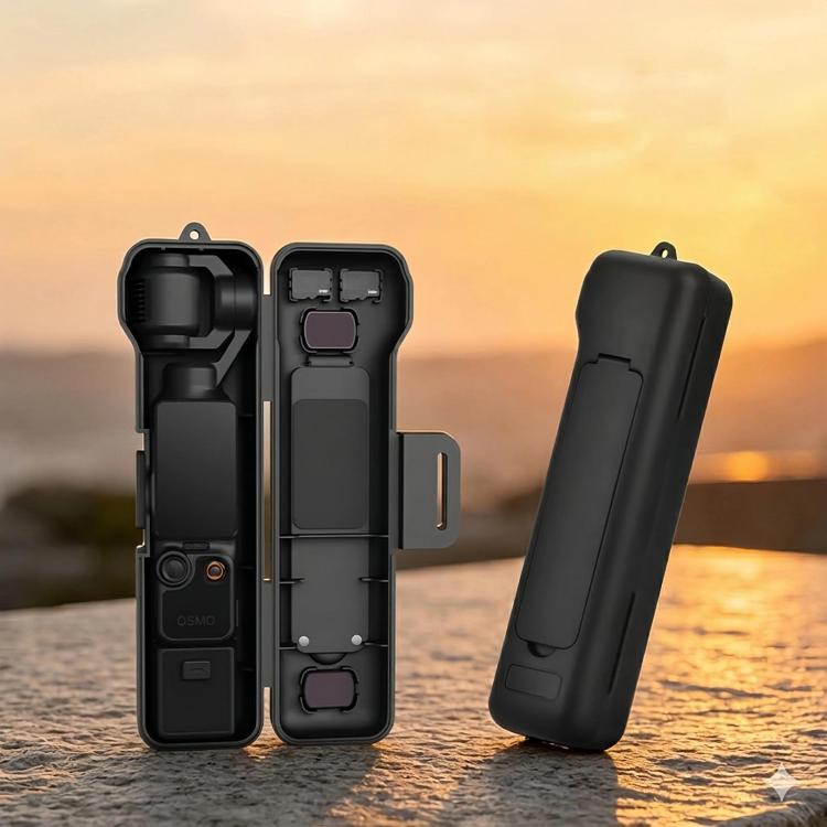 

For DJI Osmo Pocket 4 / 3 BRDRC Display Gimbal Lens Cover Protective Case(Black)