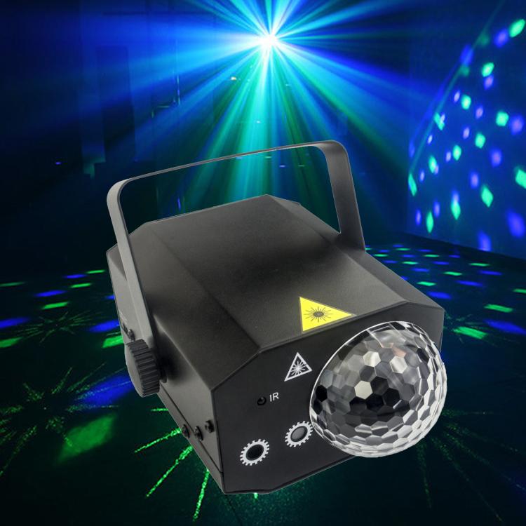 

Metal Laser Projector Light LED Magic Ball Ambience Light For Party & Bar US Plug Black
