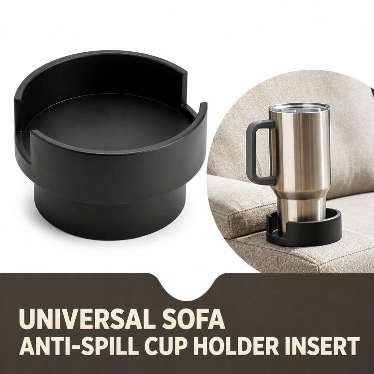 Sofa Cup Holder Adapter Expander 3D-Printed PLA Couch Drink Holder Insert for Large Mugs & Tumblers, Size: Small