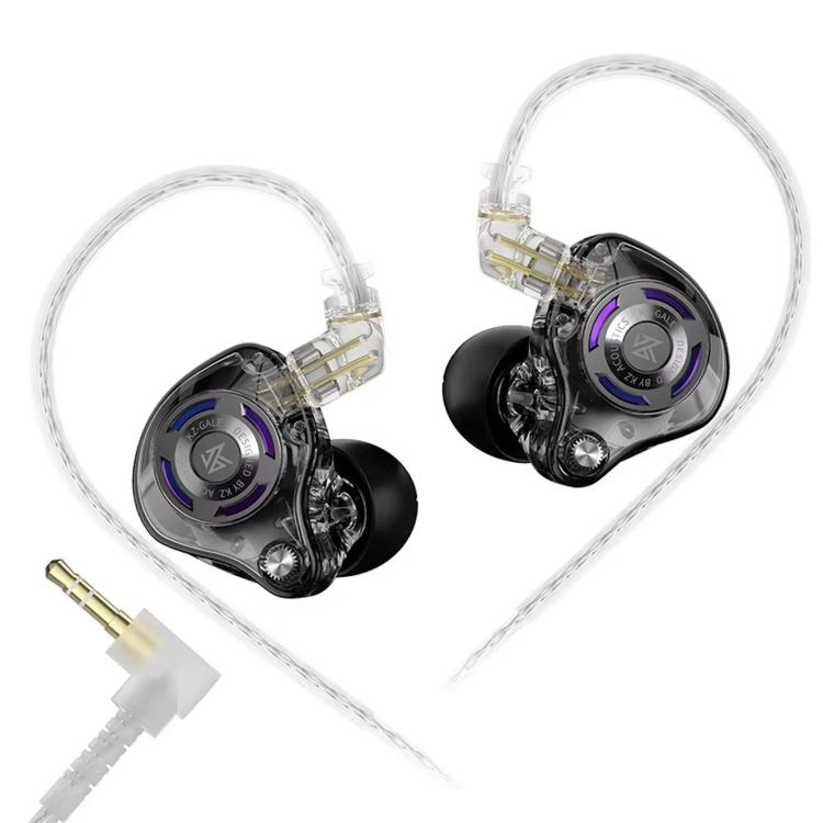 KZ-Gale HiFi 1.2 m Wired Game Earphones, Spec: Black Standard 3.5mm