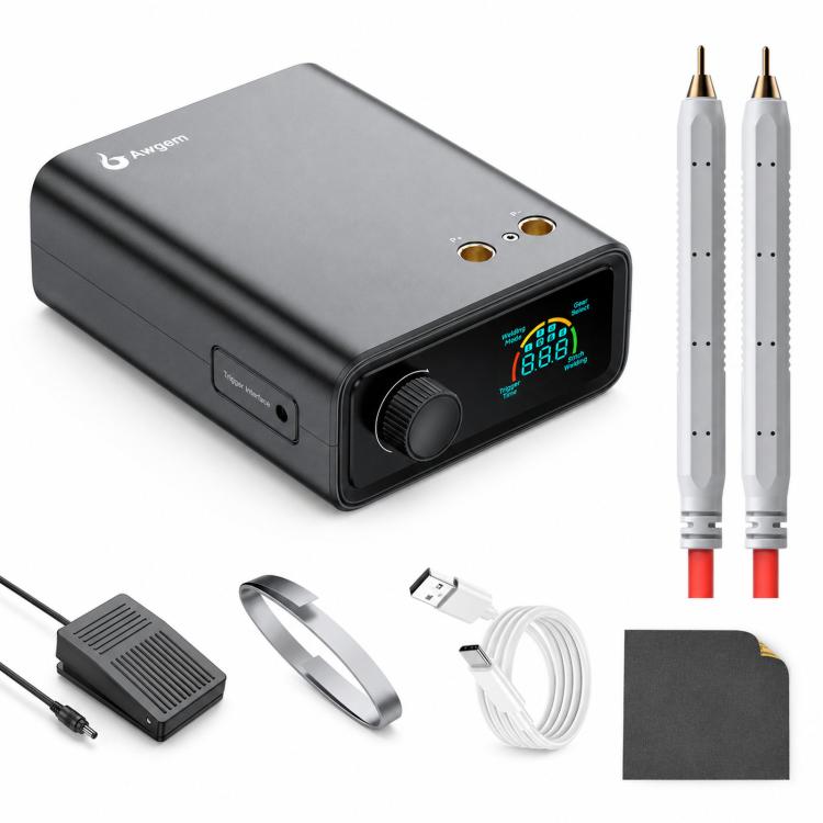 

Awgem SK1 Portable Spot Welder 1620A High Current Double Pulse Battery Welder With Pedal 5000mAh