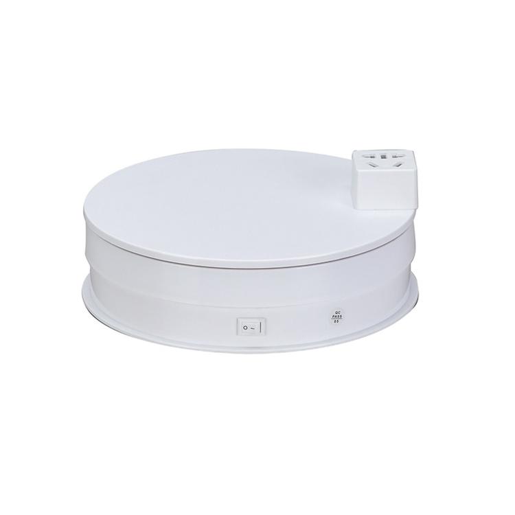 

360-Degree Rrotating Display Stand For Product Prop Photograph, Color: 20cm Fixed Speed White(US Plug)