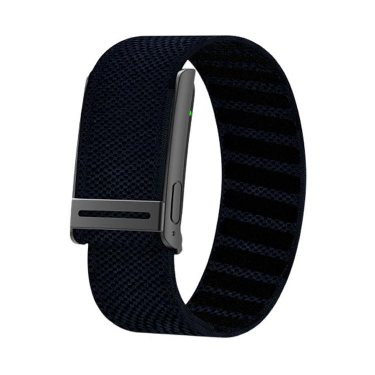 Screenless Fitness Tracker with ECG & HRV Lightweight Nylon Braided Band Health Monitor(Black)