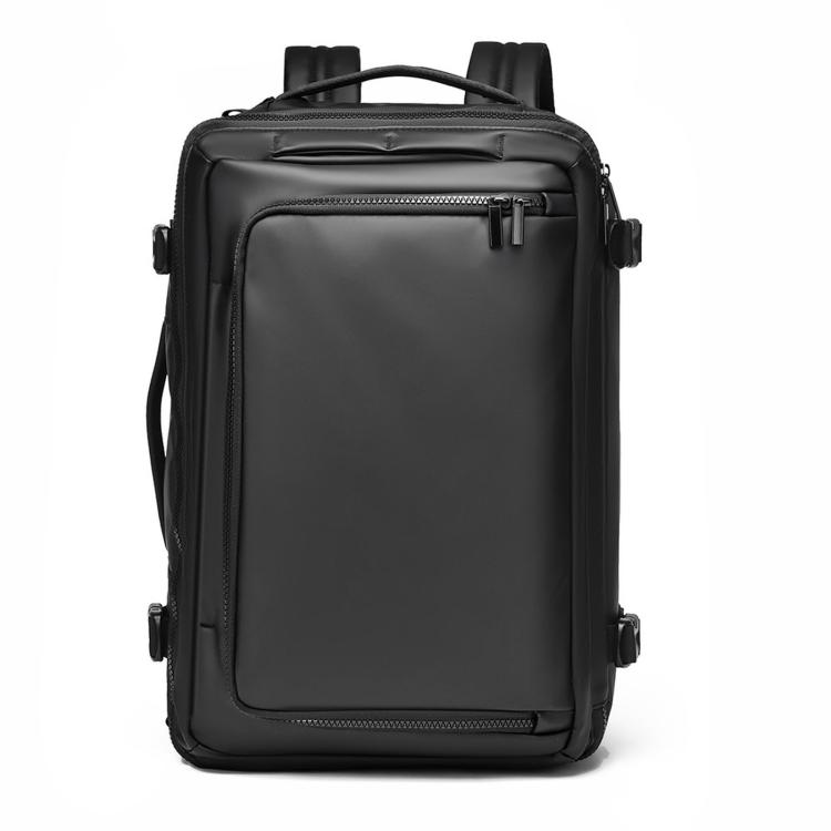 REMOID Travel Laptop Backpack Convertible Shoulder Bag With Luggage Strap(Black)