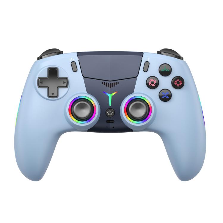 For PS5 Wireless Controller Bluetooth Gamepad With RGB Light, Hall Effect Joy, Back Macro Button(Blue)