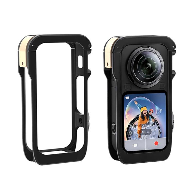Aluminium Magnetic Quick-Release Cage for Insta360 X6 4 Aluminium Magnetic Quick-Release Cage for Insta360 X6