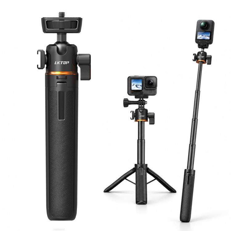 LKTOP Extendable Selfie Stick Tripod for Action Cameras (21-55cm) 10 LKTOP Extendable Selfie Stick Tripod for Action Cameras (21-55cm)
