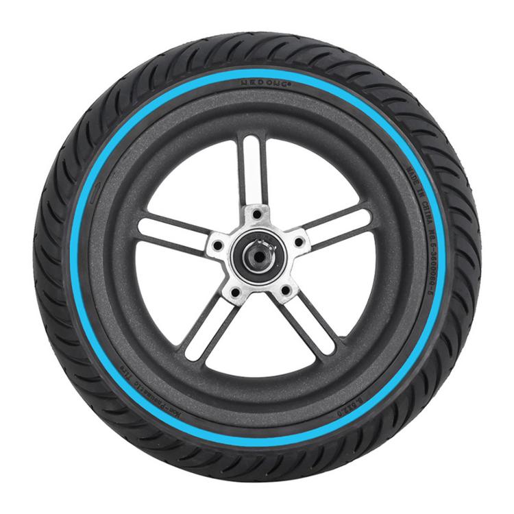 For Xiaomi M365 Pro Rear Hub With Stripes Solid Inner-Tread Tire Driven Wheel 97mm Axle 8.5 x 2 inch(Blue)