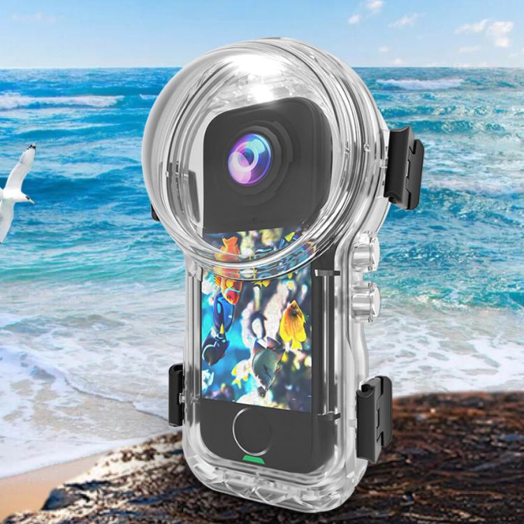 For Insta360 X4 Air Invisible Dive Case 60m/197ft Waterproof Underwater Housing with Magnetic Quick Release Mount(Clear)