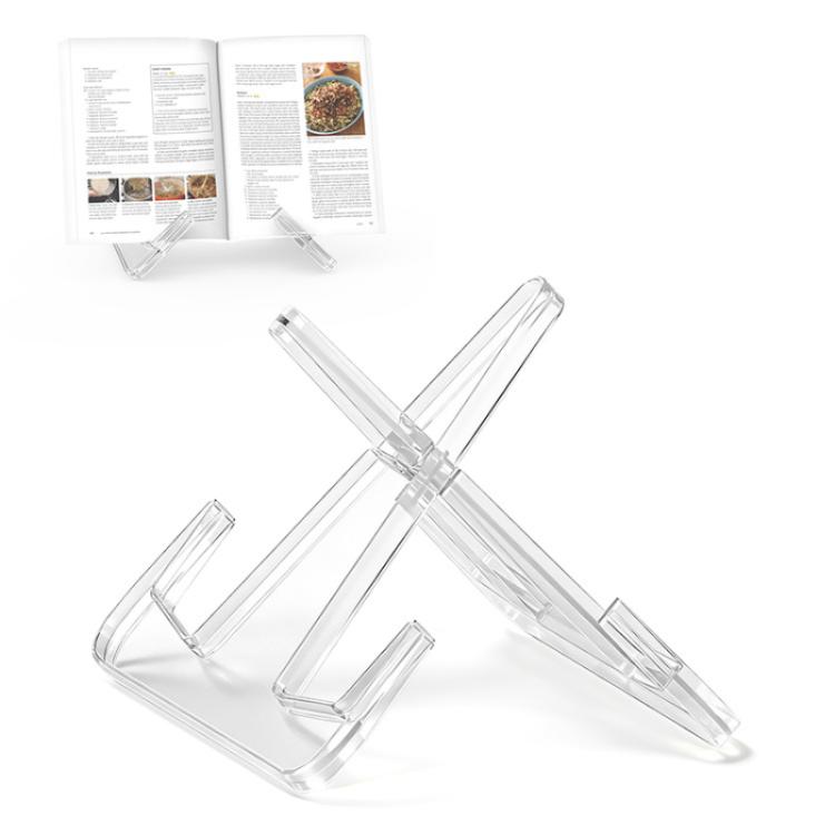 Clear Plastic Plate Stand Display Rack For Kitchen Platters Tea Cakes And Photo Frames(Transparent)