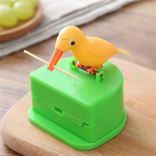UK_ Smart Press Type Bird Shape Toothpick Holder Box Dispenser Dinning Table Nov 