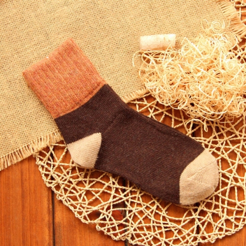 5 paires de chaussettes en laine de lapin vintage d'hiver pour femmes  épaissir chaud mode