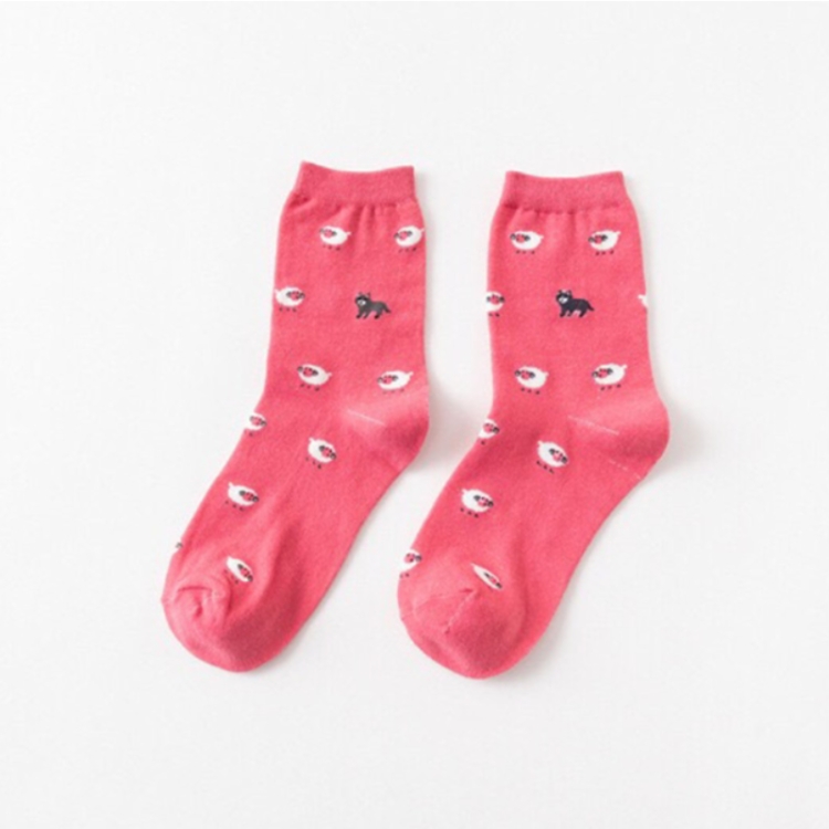 

10 Pairs Animal Cartoon Cat Lovely for Women Cotton Socks(9)